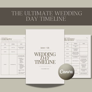 Fotografie Hochzeits-Timeline, Hochzeitsplaner, Canva, Hochzeitsplaner, Hochzeitsvorlage, Hochzeitsführer