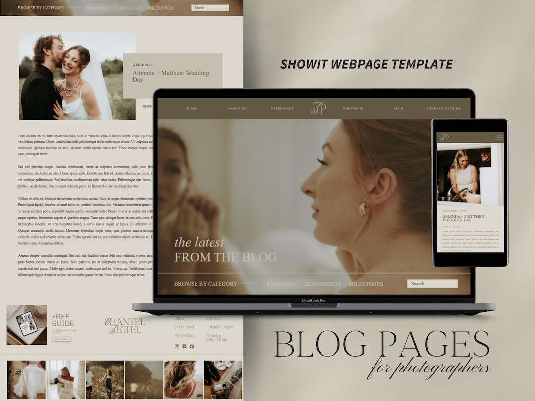 Showit Blog Pages, Showit Website, Blog Website, Showit Templates, Web