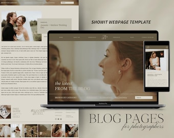 Showit Blog Pages, Showit Website, Blog Website, Showit Templates, Web Design, Photography Portfolio, Photography Website