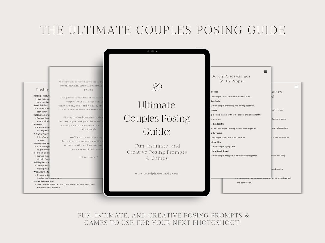 The Ultimate Couples Posing Guide for Photographers, Posing Prompts ...