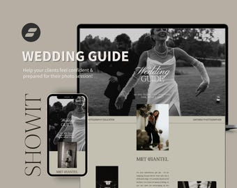 Showit Wedding Guide Template : Fotografen Kunden Ressourcen