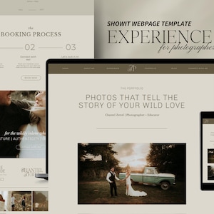 Showit Portfolio Page, Website Template, Portfolio Template, Showit Website, Portfolio Website, Photography Website, Web Design, Website