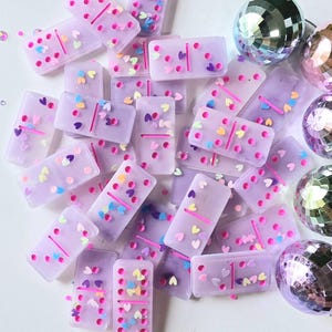 Custom Resin Dominoes Set - Handmade, Personalized Game Night Gift, Unique Domino Set