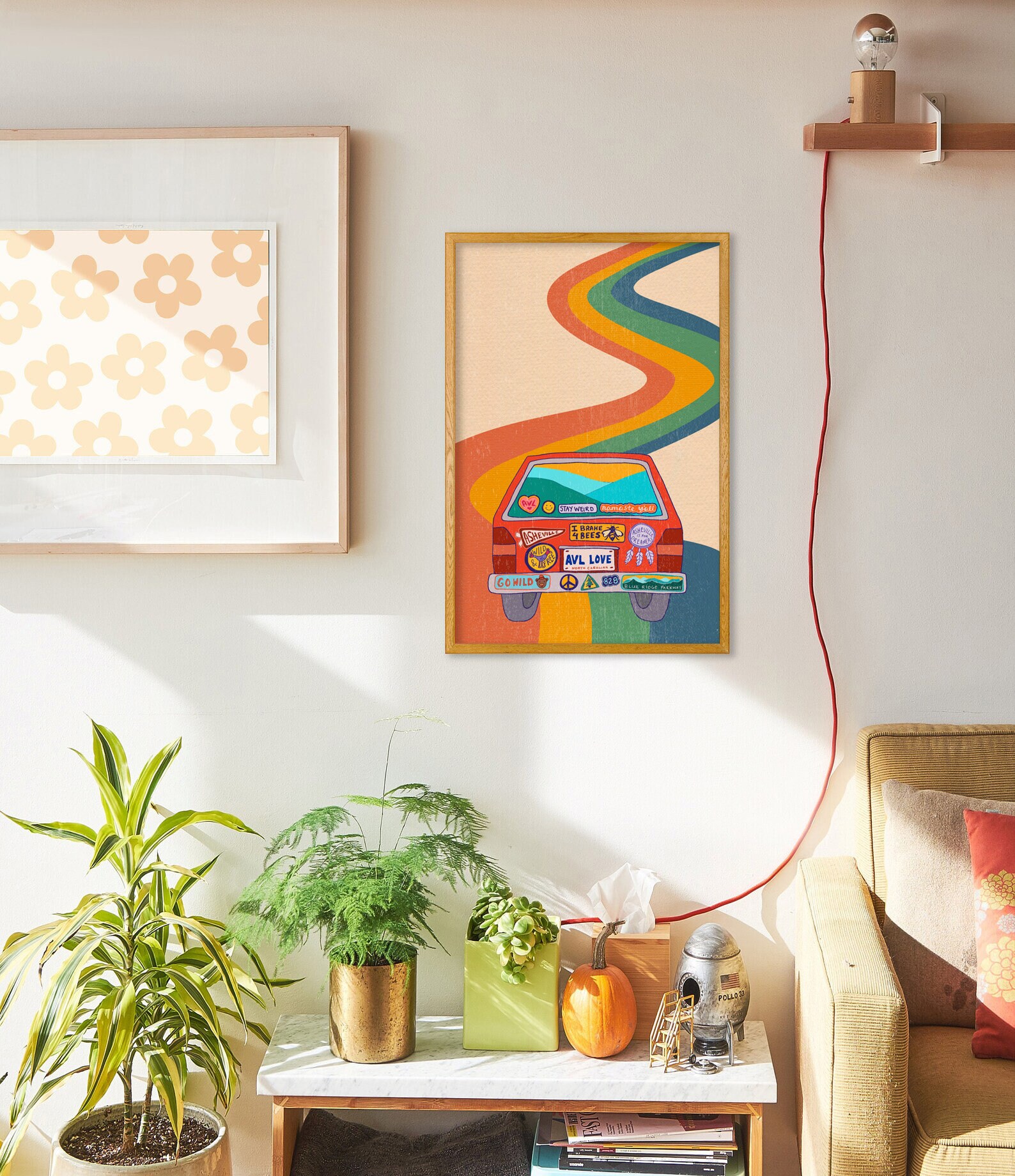 Retro 70s Posterindie Room Decorhippie Wall Artgroovy - Etsy