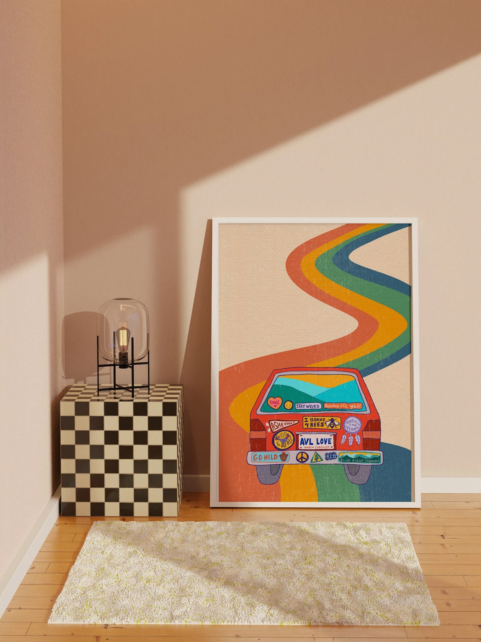 Retro 70s Posterindie Room Decorhippie Wall Artgroovy - Etsy