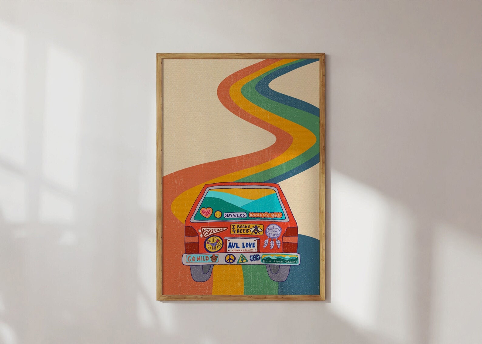 Retro 70s Posterindie Room Decorhippie Wall Artgroovy - Etsy