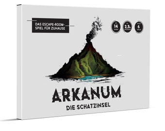 Arkanum die Schatzinsel – Escape Room Spiel für Zuhause - Gesellschaftsspiel für Erwachsene, Freunde und Familien