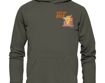 Hold my Beer -  Hoodie mit Beer Buddy mit personalisierter Schrift, für Mann und Frau, personalisierbarer Bier Hoodie