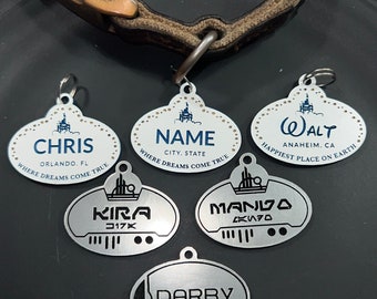 Cast Member inspired pet tag, kids necklace, keychain