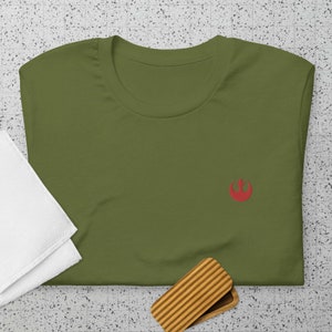 Embroidered Star Wars Rebel symbol T-Shirt: Everyday Wear and Perfect for Disney Parks