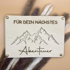 Geldgeschenk mit Gravur Geschenkkarte Holzkarte Geschenkidee Geburtstagskarte