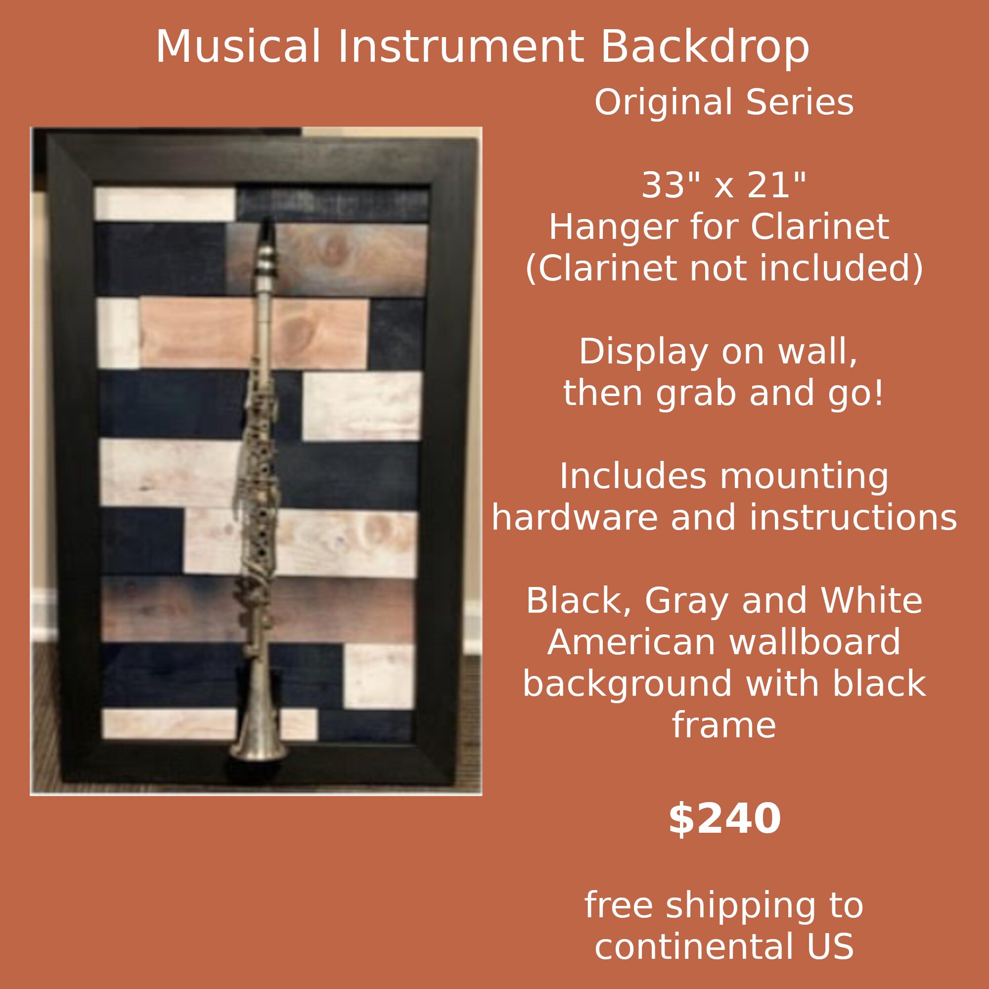 clarinet wall hanger