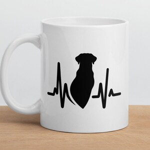 Labrador Gift - Mug With Labrador, dog mug heartbeat dog gift, Labrador, dog lover mug, Birthday Gift, Valentines Gift, Gift for Loved One