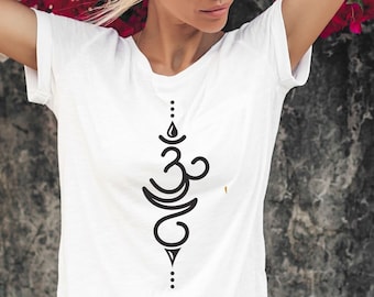 Breathe Symbol T-Shirt | Premium Yoga Tee for Women | Unisex Motivational & Inspirational  Shirt | Perfect for Meditation, Relaxation,