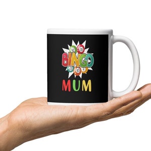 Regalo de bingo - Taza divertida de bingo Idea ideal de bingo para mamá o Nana cumpleaños único personalizado Amantes divertidos del bingo Presente