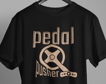 ペダルプッシャー サイクリングシャツ：バイクラバー グラフィックTシャツ