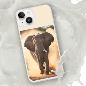 Elephant Clear Case for iPhone - Gift for a elephant lover , phone cover elephant picture