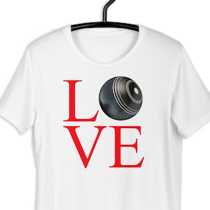 Love Bowls - Lawn Bowls Cadeau voor bowlers: Bowling Queen Dames Bowling T-shirt Presenteer ideeën voor een bowlingliefhebber