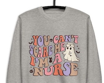 Funny Halloween Nurse Sweatshirt: Spooky ER Nurse Gift