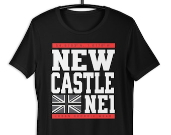 Newcastle Geordie T-Shirt: Union Jack UK Souvenir