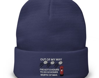 Peace Sign Beanie - Embroidered Beanie Hat With a Peace Sign - a