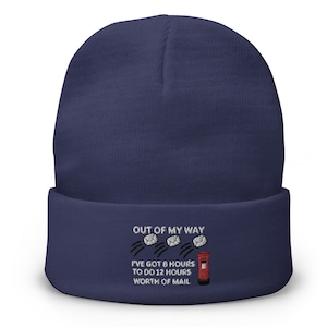 Regalo de cartero: gorro bordado divertido y original con un cartero peculiar: un gran regalo de cumpleaños o Navidad para un cartero o cartero