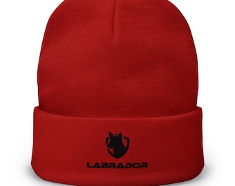 Black Lab, Labrador Dog Lovers gift , dog lovers beanie hat  black labs embroidered  warm winter hat