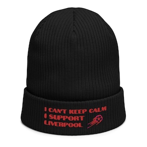 Liverpool football Hat , Embroidered Liverpool Beanie Hat - a Great Birthday or Christmas present / Liverpool football Beanie Active