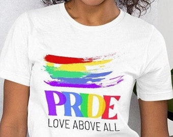 Gay Pride T-Shirt - Rainbow Logo | Gay pride | Proudly display your gay pride!