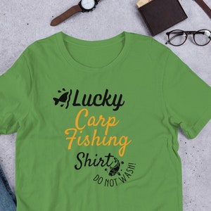 Camiseta de pesca de carpa divertida única impresión personalizada eslogan de carpa ideal regalo de Navidad de cumpleaños para un pescador de carpa