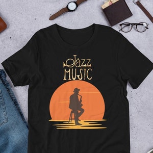 Jazz Gift  - t shirt  for jazz lovers - jazz gifts - jazzy shirts uk in 3Xl and 4 Xl black - jazz lovers gifts unique gift for music lover