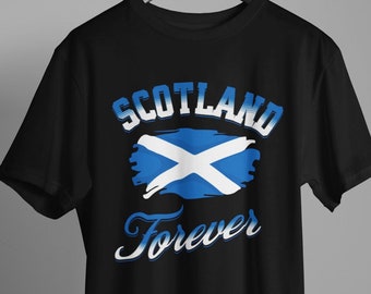 Vintage Scotland Flag T-Shirt: Scottish Pride Souvenir
