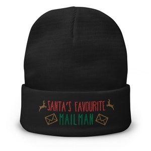 Regalo de cartero - divertido sombrero de gorro bordado de Navidad - un gran cumpleaños o regalo de Navidad / regalo para un cartero o cartero