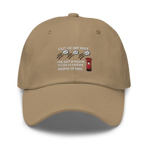 Regalo de cartero - gorra de béisbol bordada divertida - un gran cumpleaños o regalo de Navidad / regalo para un cartero o cartero