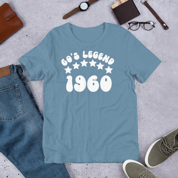 60s Legend Birthday Shirt Vintage 1960 T Shirt 1960 Birthday Gift 