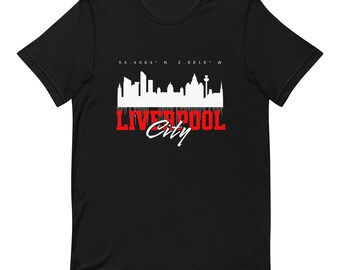 Liverpool City Skyline T-Shirt: Souvenir Gift
