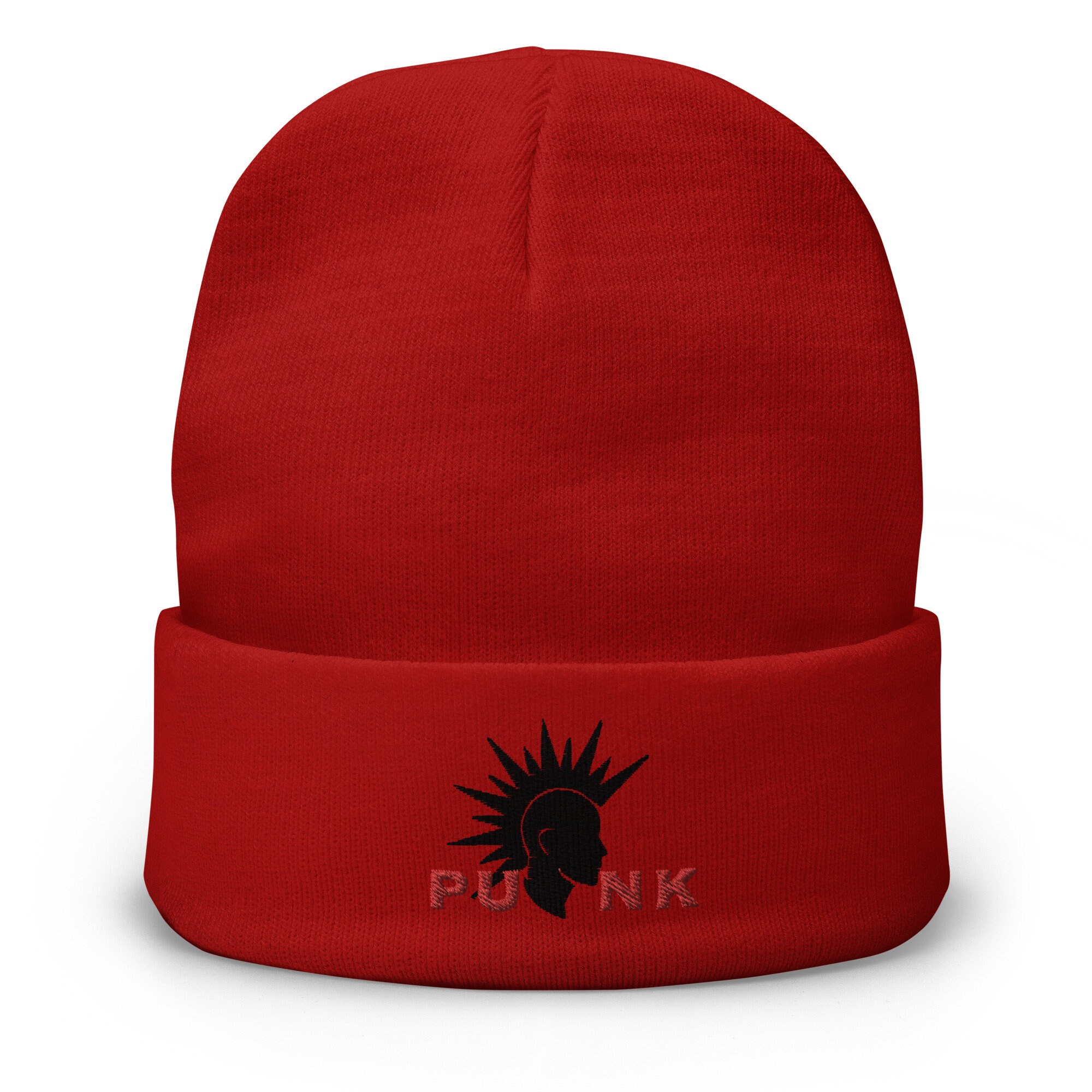 Punk Rock Gift - Embroidered Beanie Punk Rock Hat - a Great