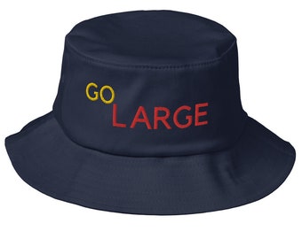 Festival Bucket hat - Ga groot Geborduurd logo vintage design unisex passende beste vakantie zomer Fashion Hat