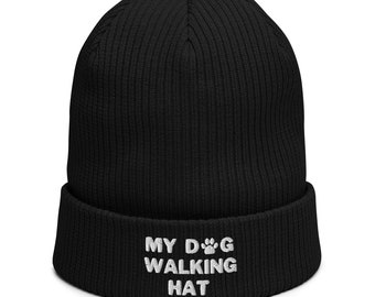 Hondenuitlaters hoed hond Lovers cadeau, hond liefhebbers muts geborduurde warme winter hoed voor het uitlaten van de hond