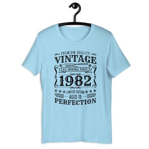 Vintage 1982 T-Shirt: 41st Birthday Gift, Aged to Perfection Tee