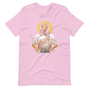 Funny Jesus DJ T-Shirt, Christian Humor Apparel, Religious Party Tee, Gospel Music Lover Gift, Humorous Faith Clothing, Church Fun Wear