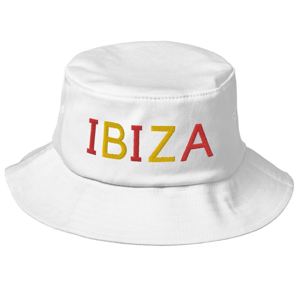 Bucket Hat Old School Style, Holiday Bucket Hat Kevin and Perry Ibiza Logo Hat
