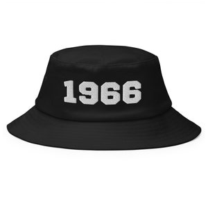 Birthday  gift 1966 :the year you were born  1966 Old School Bucket Hat,Birthday Gift 1966 Vintage Special Edition 1966