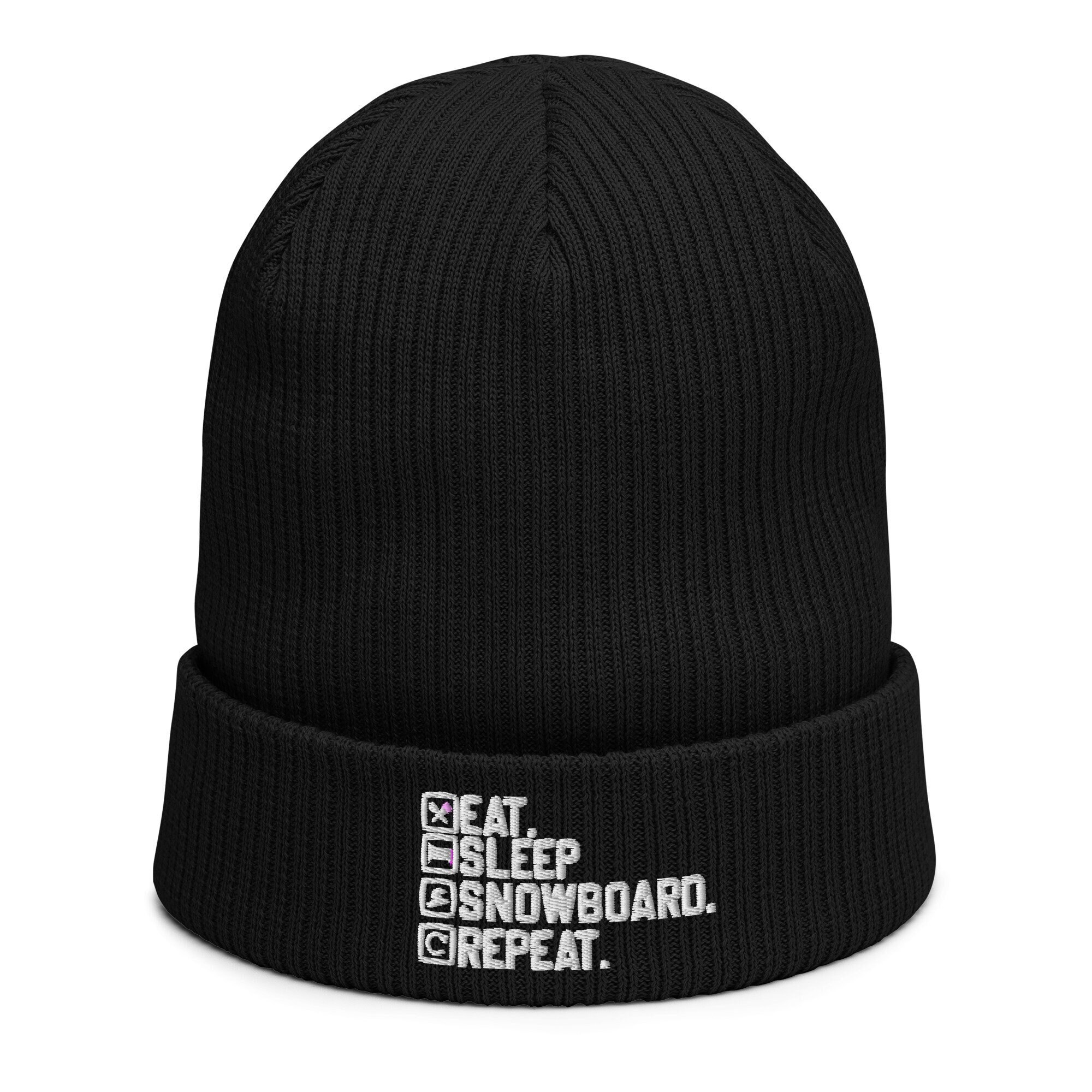 Snowboarding Gift - Funny Embroidered Beanie Hat - a Great