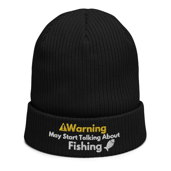 Fishing Gift Funny Embroidered Beanie Hat a Great Birthday or