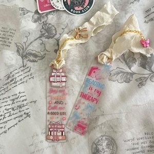 Personalized Acrylic Bookmark | Custom Name | Unique Reader Gift | Birthday romantic Book Lover Gift