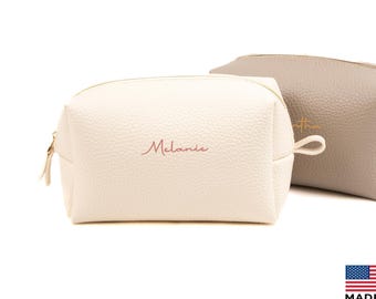 Personalized Bridesmaid Makeup Bag | Custom Cosmetic Pouch, Wedding Party Gift, Bridal Shower Essentials
