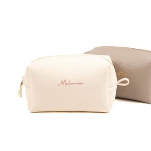 Bridesmaid Gift | Personalized Makeup Bag for Bridesmaids, Custom Cosmetic Pouch, Wedding Party Gift, Bridal Shower Essentials