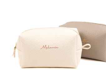 Bridesmaid Gift | Personalized Makeup Bag for Bridesmaids, Custom Cosmetic Pouch, Wedding Party Gift, Bridal Shower Essentials