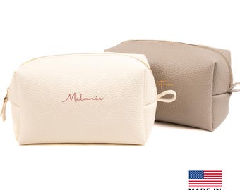 Bridesmaid Gift | Personalized Makeup Bag for Bridesmaids, Custom Cosmetic Pouch, Wedding Party Gift, Bridal Shower Essentials